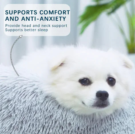 Fluffy Calming Dog Bed – Perfect for Anxious Dogs