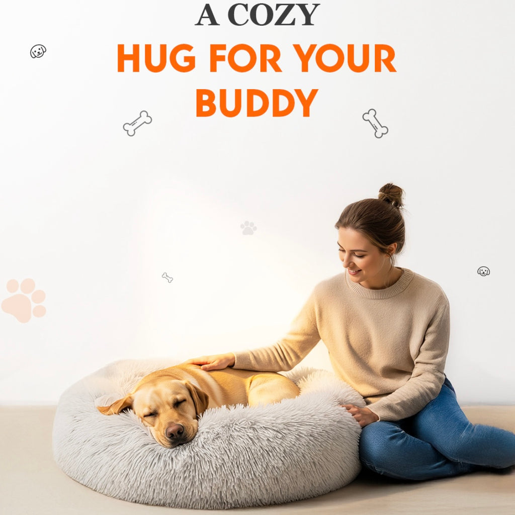 Fluffy Calming Dog Bed – Perfect for Anxious Dogs