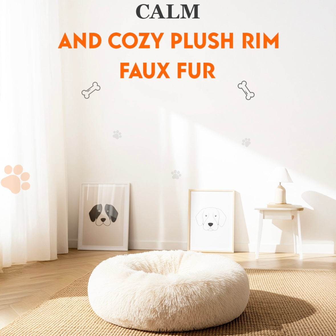 Fluffy Calming Dog Bed – Perfect for Anxious Dogs